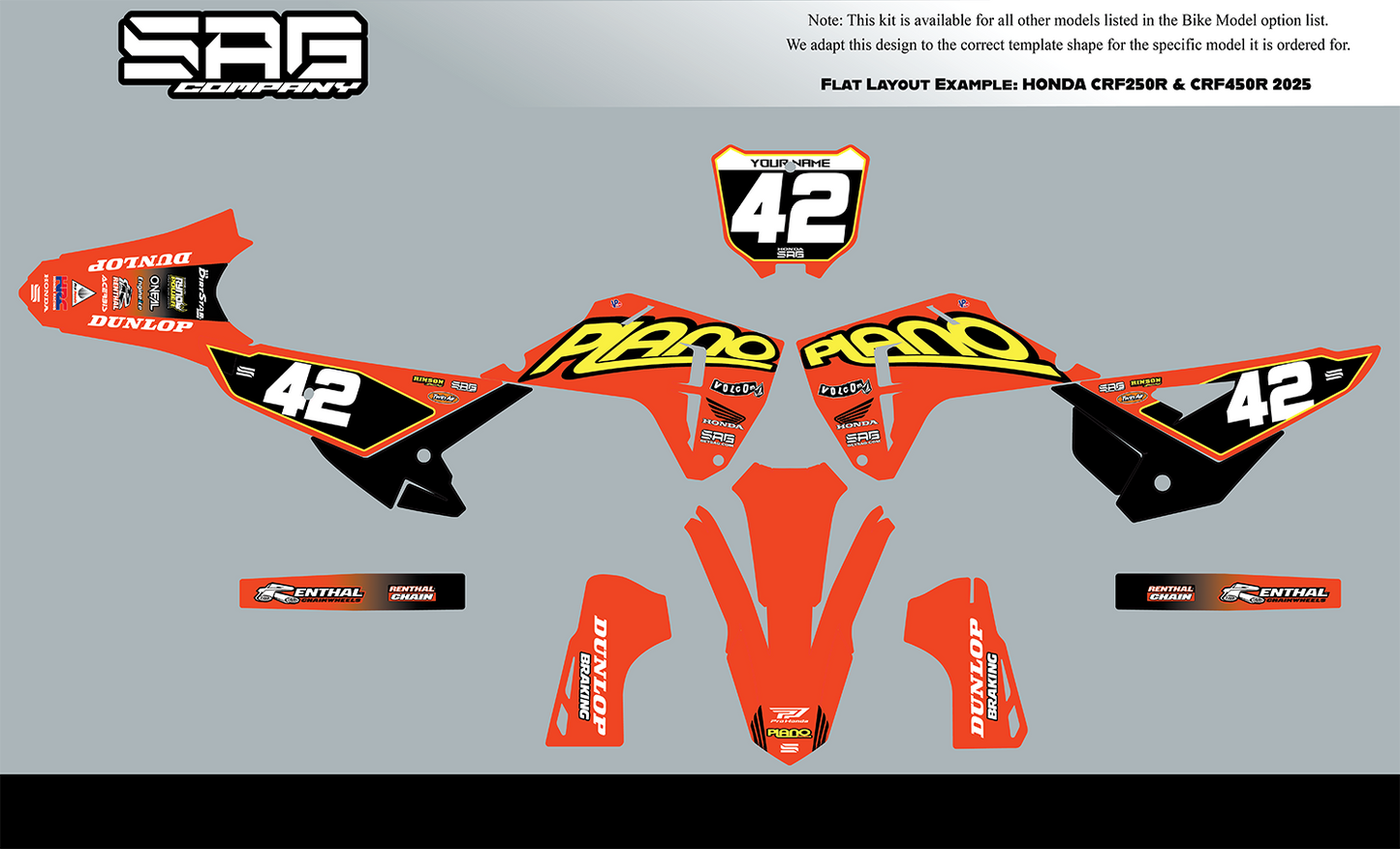 HONDA PLANO SERIES GRAPHIC KIT