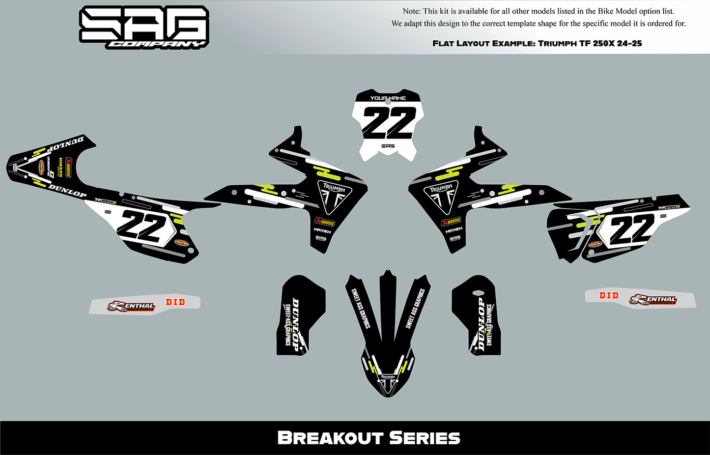 TRIUMPH BREAKOUT SERIES GRAPHIC KIT