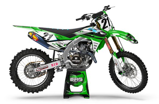 KAWASAKI MATRIX GREEN GRAPHIC KIT