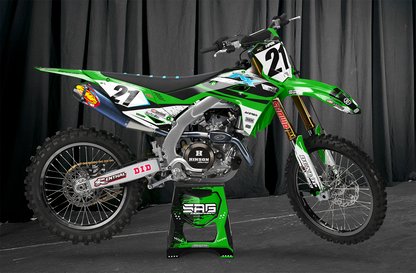 KAWASAKI MATRIX GREEN GRAPHIC KIT