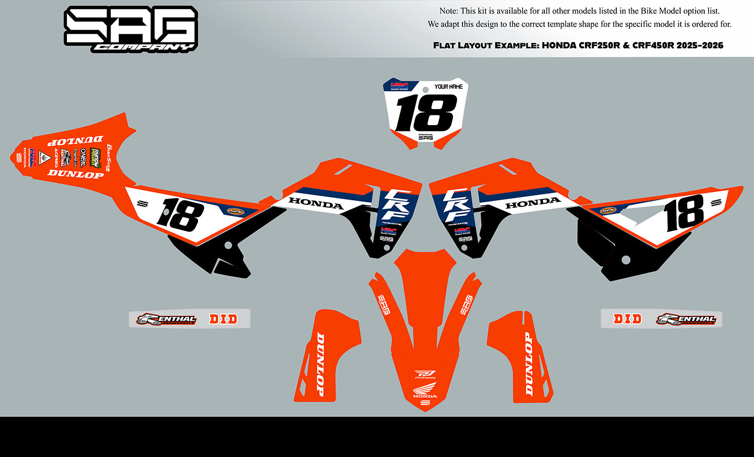HONDA FACTORY SERIES 26 GRAPHIC KIT