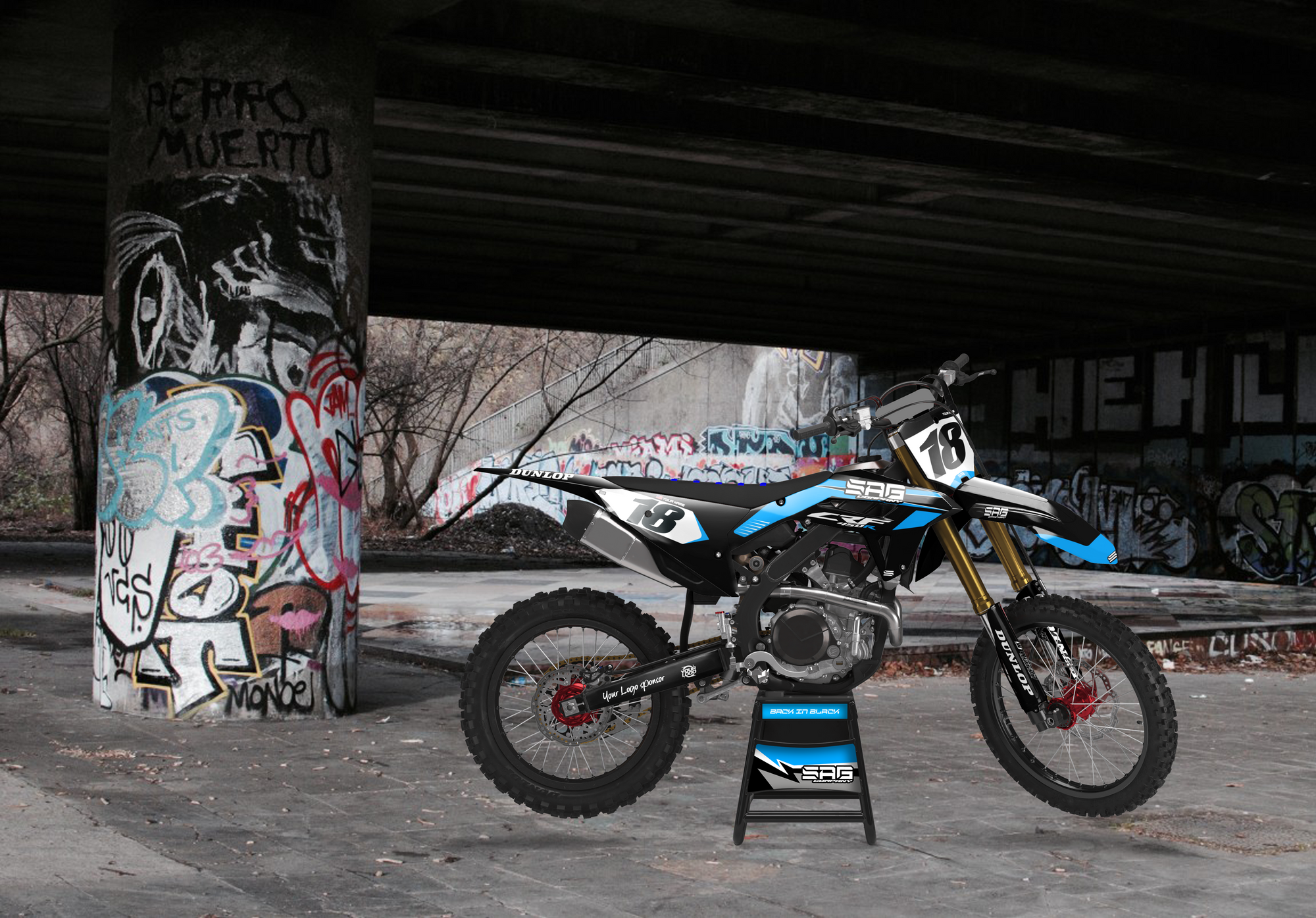 HONDA BACK IN BLACK GRAPHIC KIT