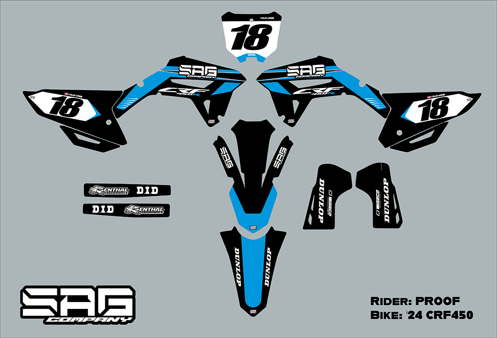 HONDA BACK IN BLACK GRAPHIC KIT