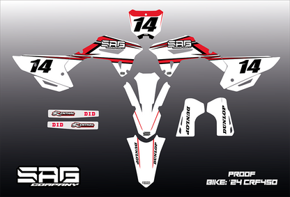 HONDA GREAT WHITE GRAPHIC KIT