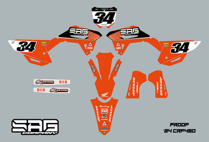 HONDA RED WING GRAPHIC KIT