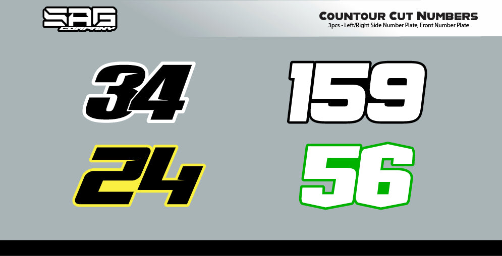 CONTOUR CUT NUMBERS
