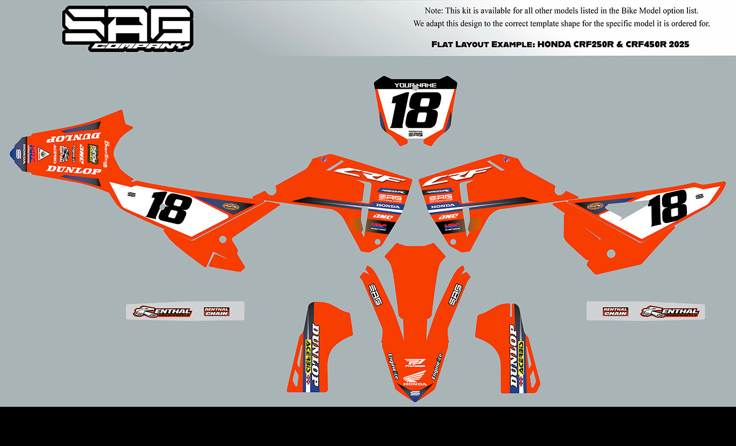 HONDA STRIKE SERIES GRAPHIC KIT