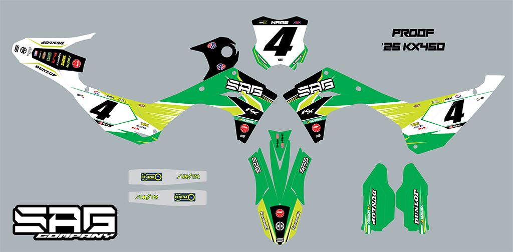 KAWASAKI FLIGHT HI VIS GRAPHIC KIT