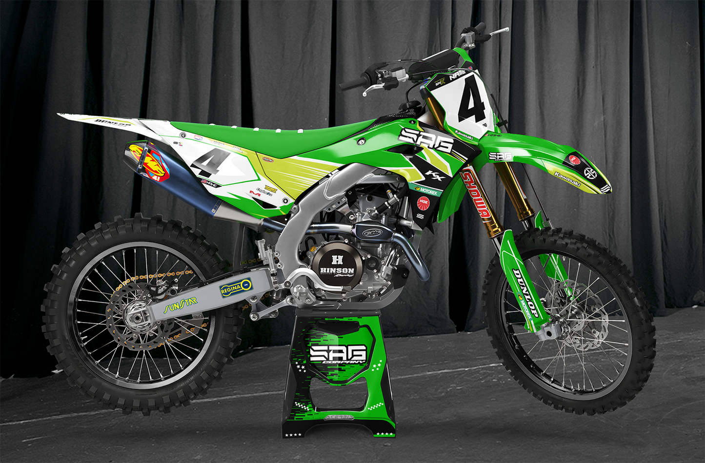 KAWASAKI FLIGHT HI VIS GRAPHIC KIT