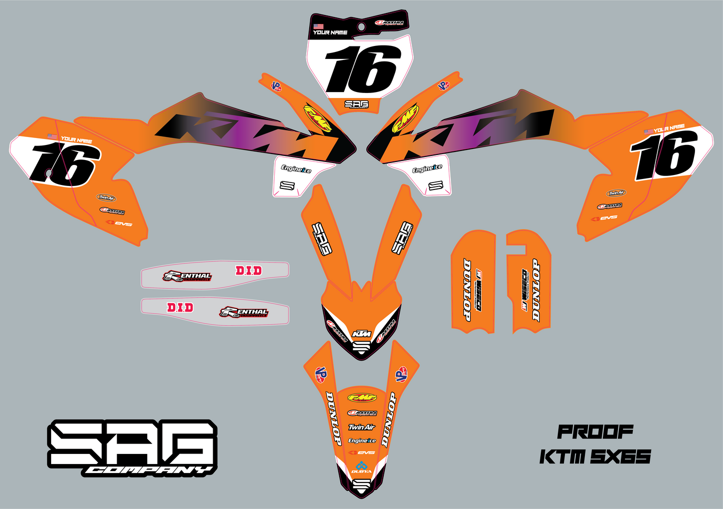 KTM FADE GRAPHIC KIT