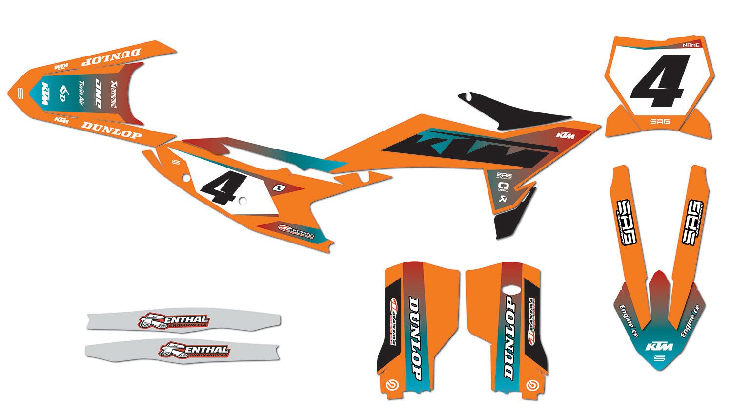 KTM KANDY SERIES GRAPHIC KIT