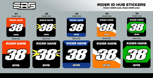 RIDER ID HUB STICKERS