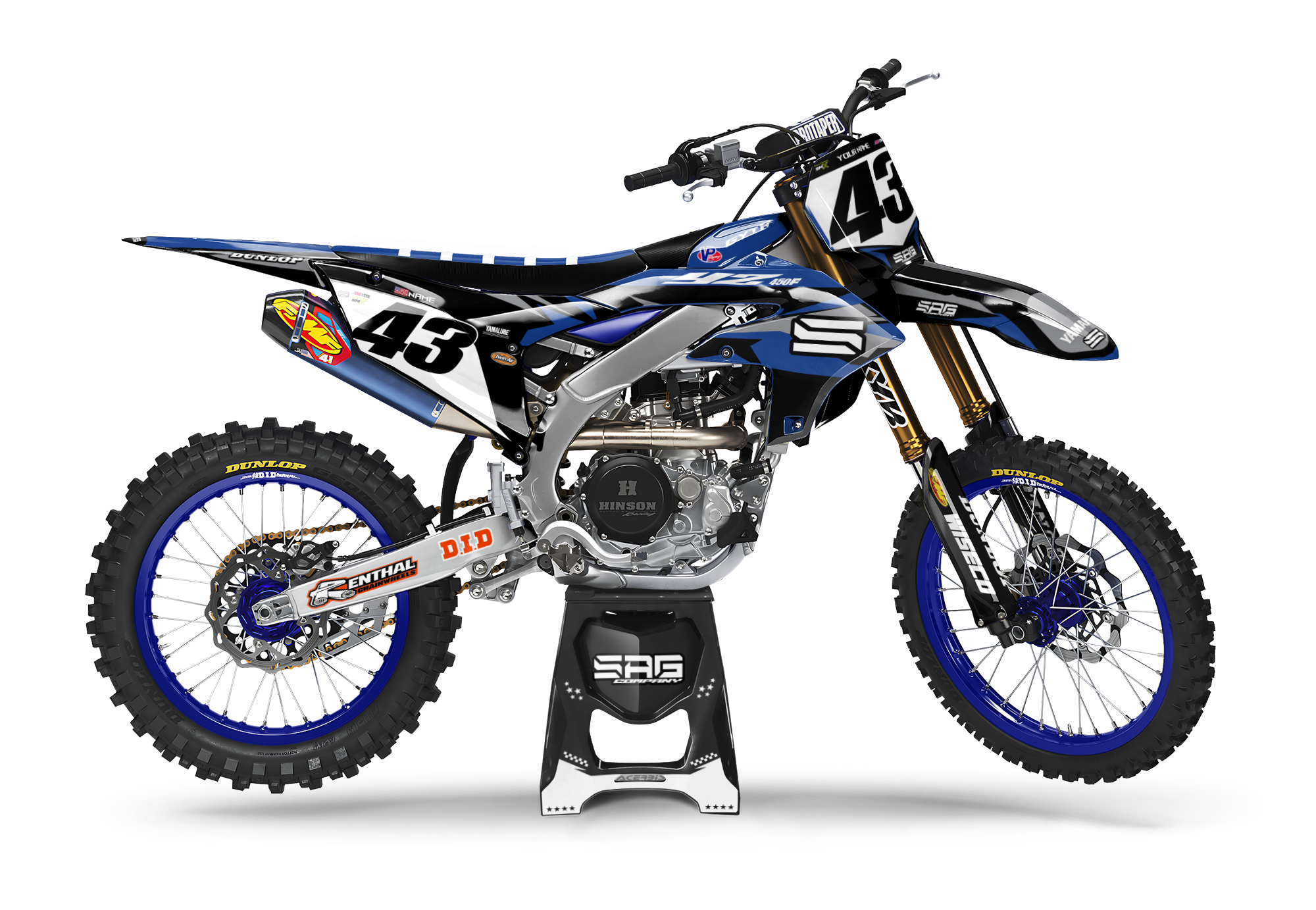 2023 2024 2025 Yamaha YZ250F YZ450F Star Graphics Kit