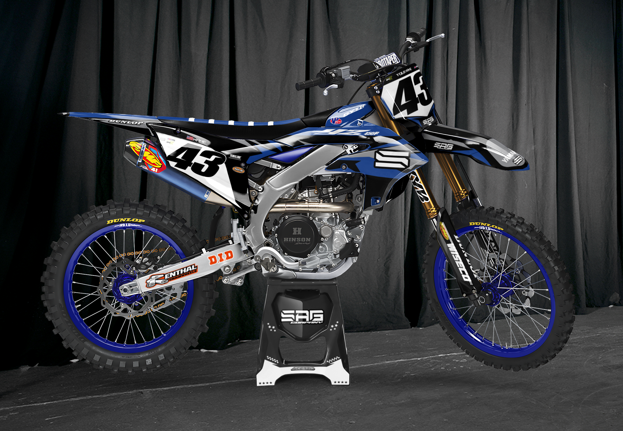 2023 2024 2025 Yamaha YZ250F YZ450F Star Graphics Kit