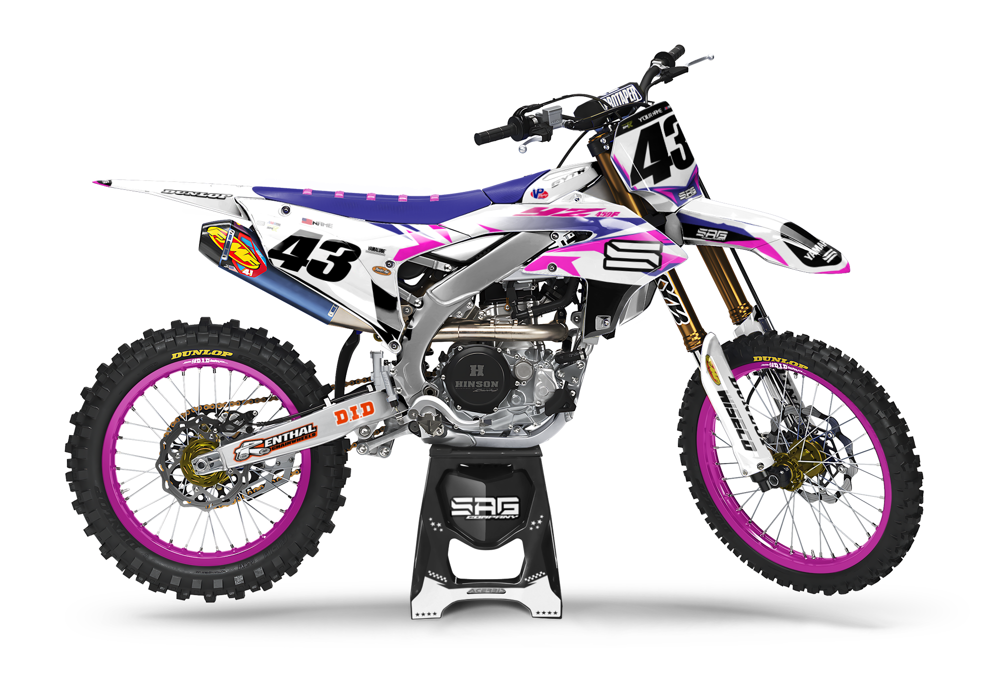 2023 2024 2025 Yamaha YZ250F YZ450F Star Graphics Kit Retro