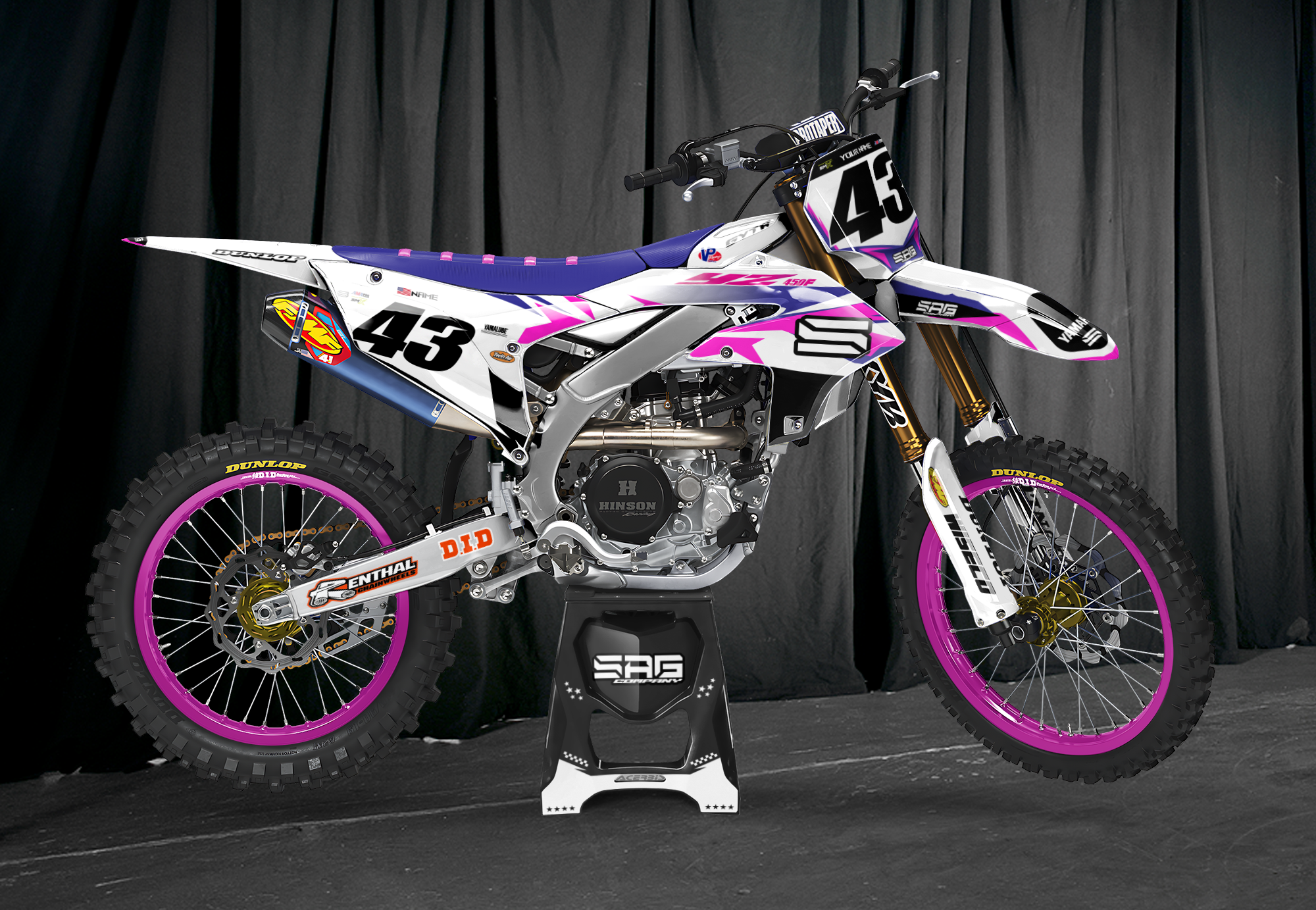 2023 2024 2025 Yamaha YZ250F YZ450F Star Graphics Kit Retro