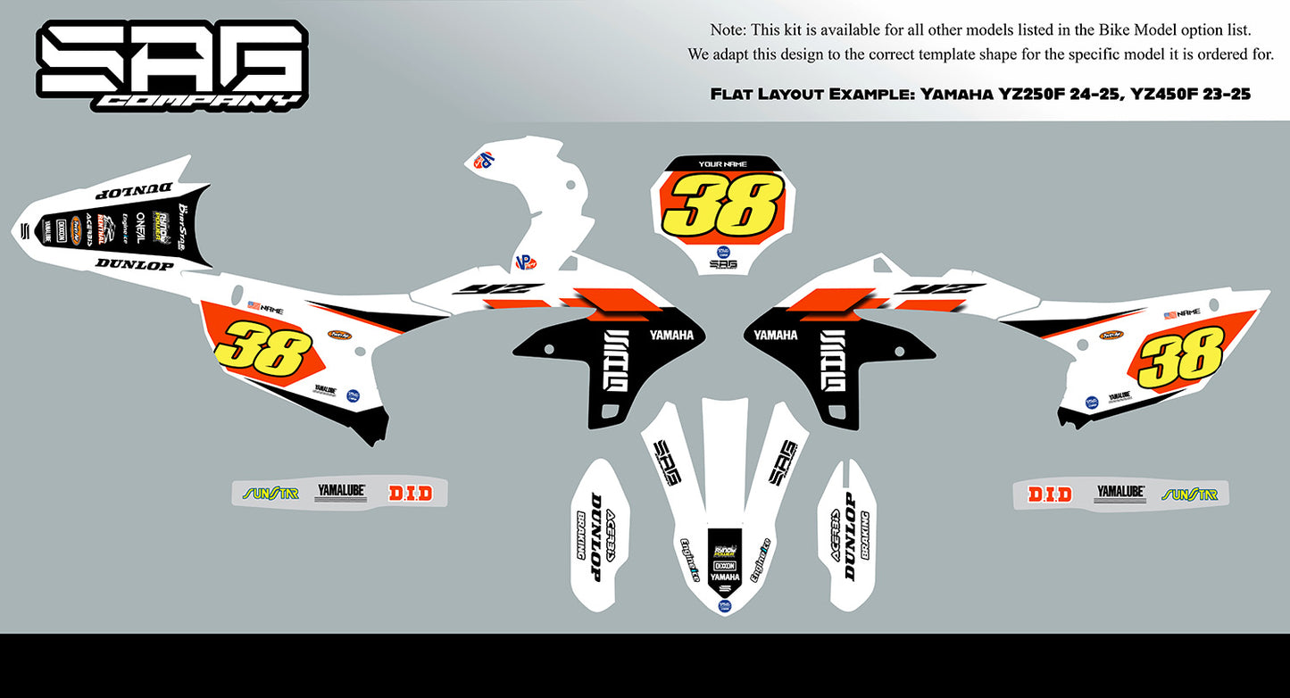 Yamaha YZ450F 70th Anniversary Graphics Kit by Sag Company