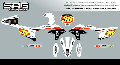 Yamaha YZ450F 70th Anniversary Graphics Kit by Sag Company